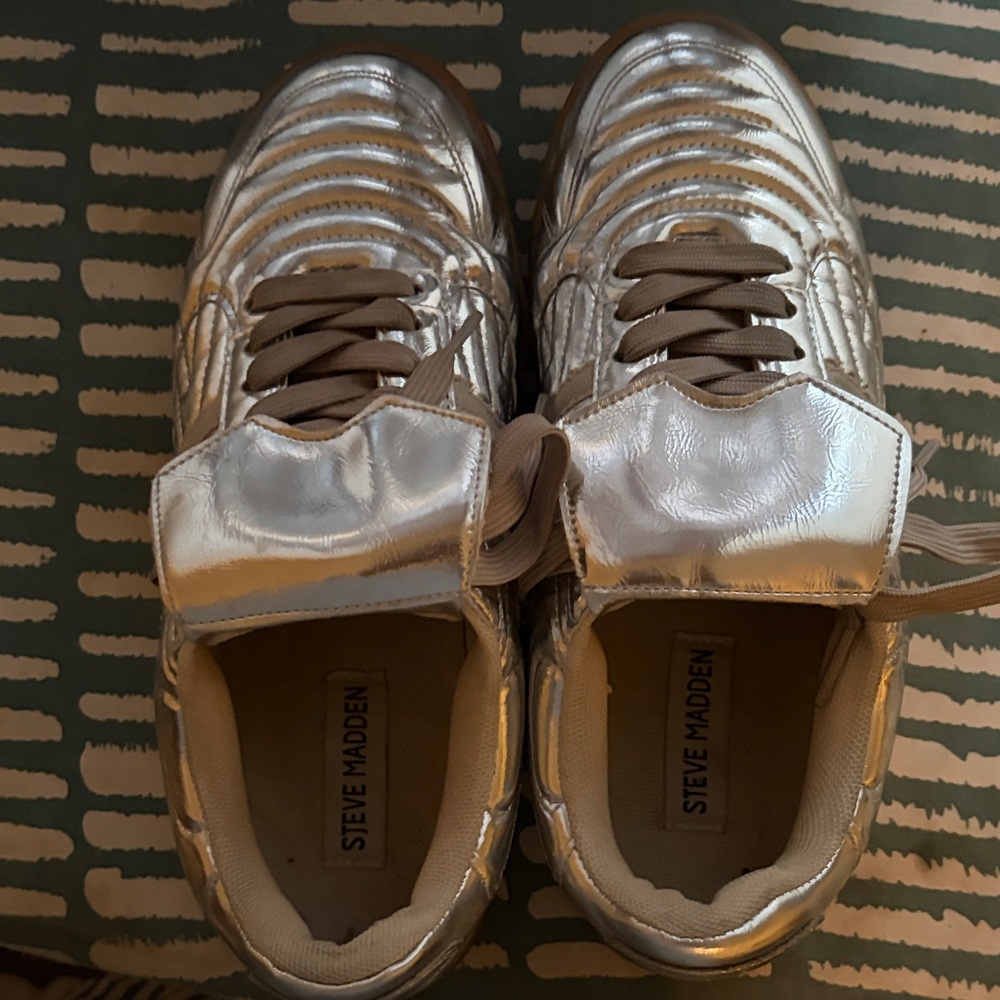 Steve Madden Silver Casual Sneakers
